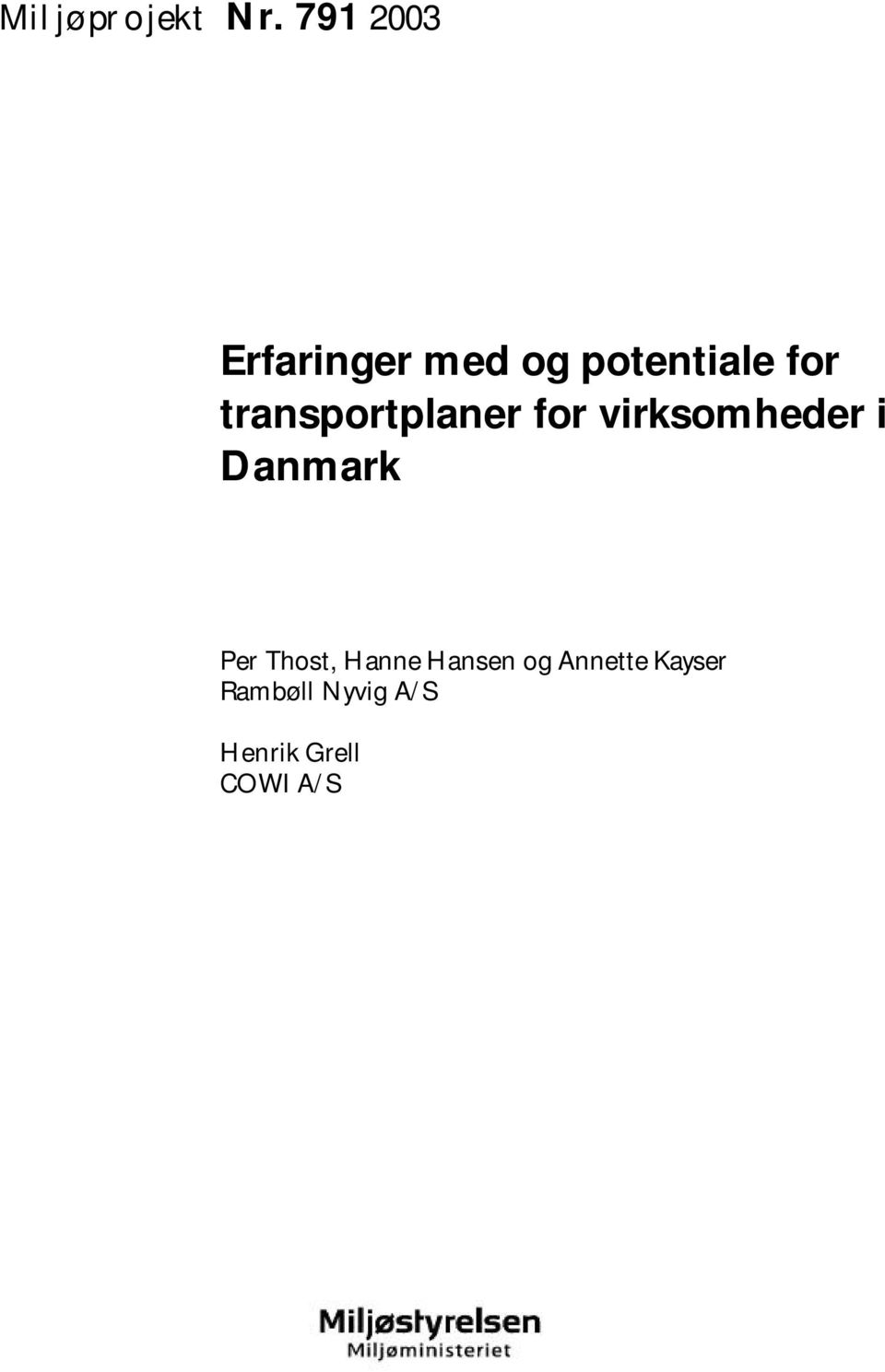 transportplaner for virksomheder i Danmark