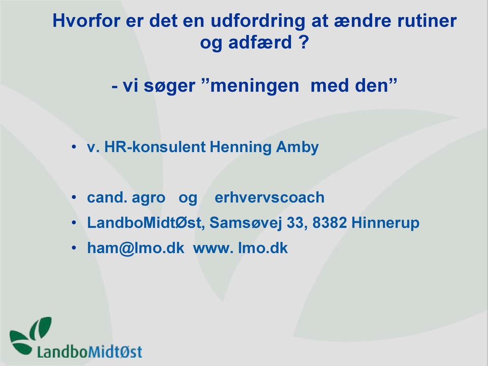 HR-konsulent Henning Amby cand.