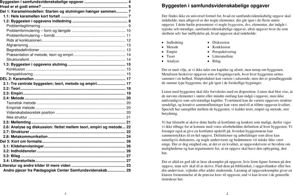 Byggesten i Samfundsvidenskabelige Opgaver - PDF Gratis download