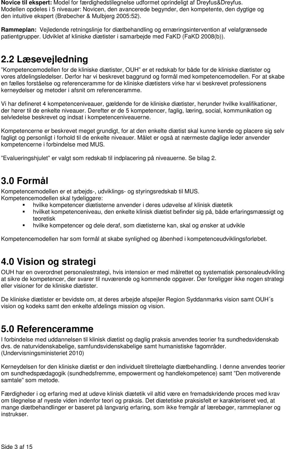 Kompetencemodel - Kliniske diætister - PDF Gratis download