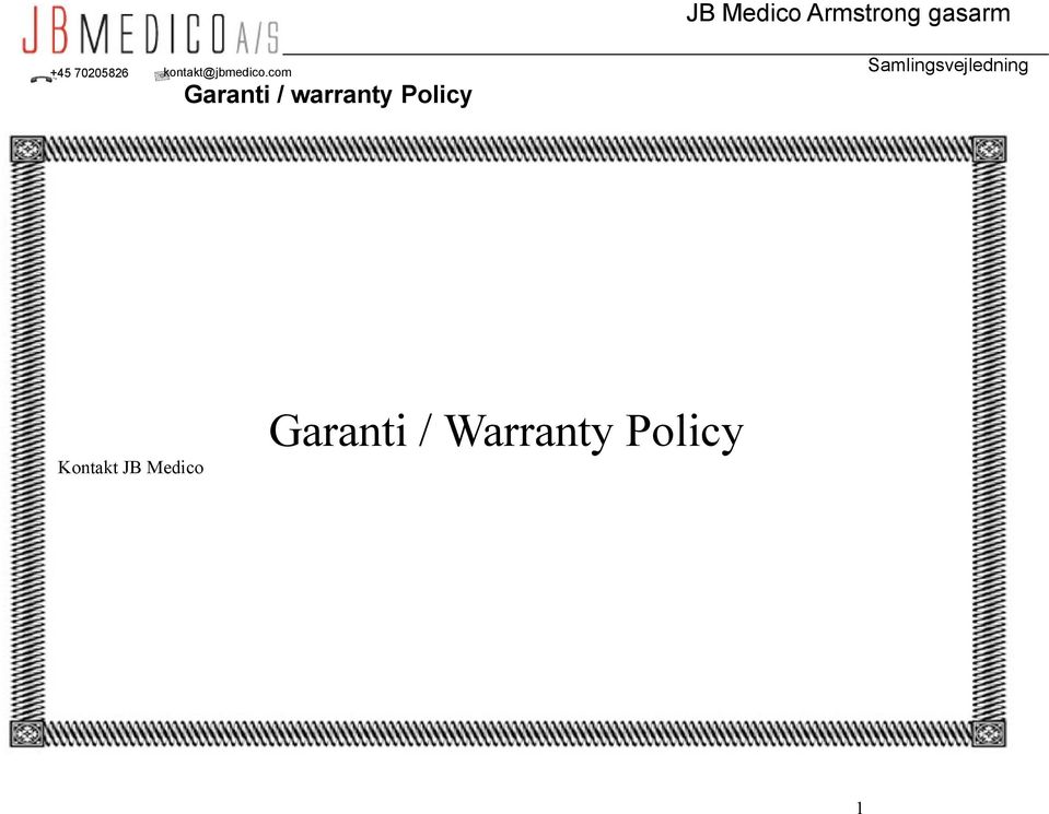 com Garanti / warranty Policy