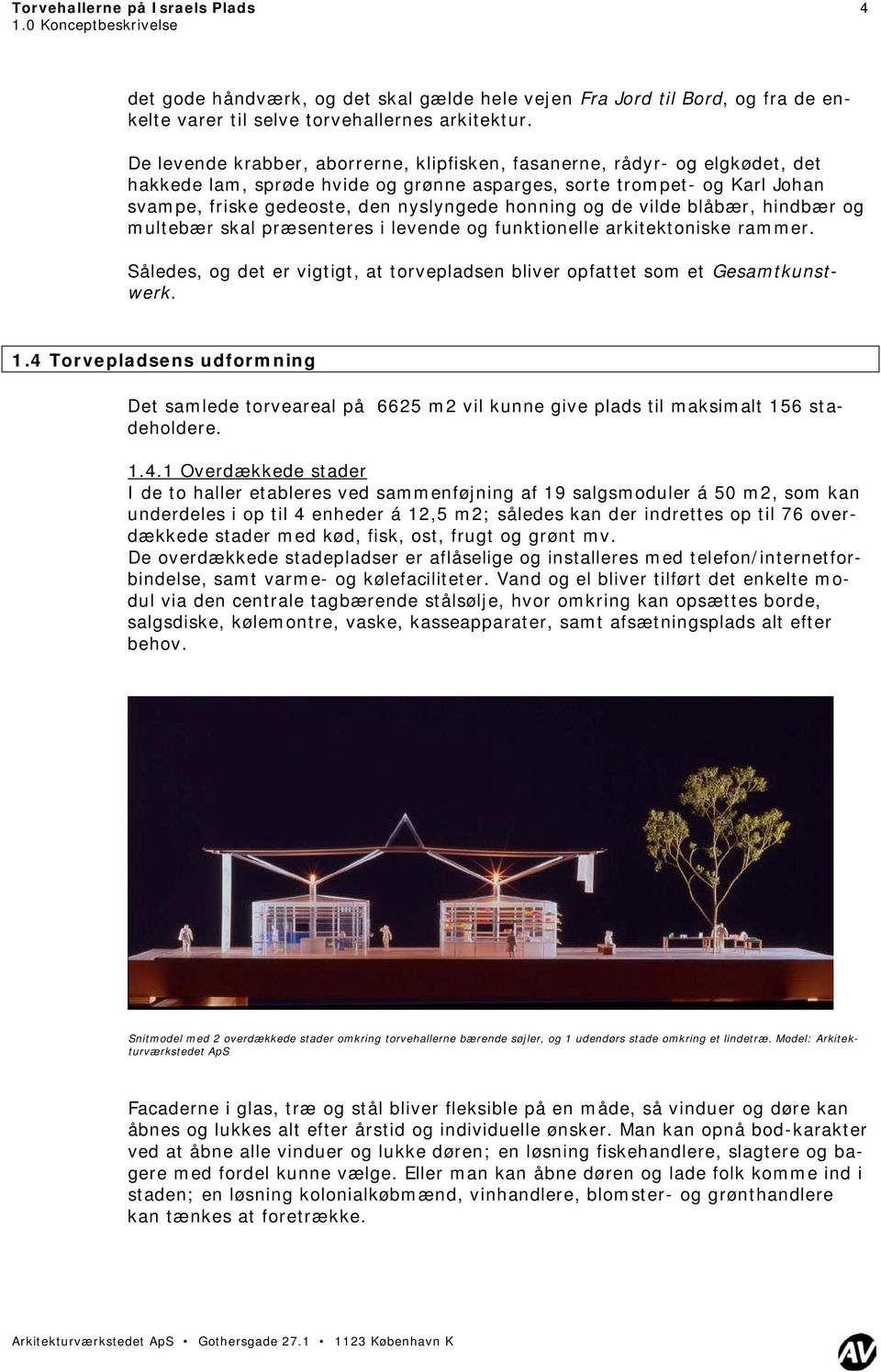 Torvehallerne på Israels Plads Konceptbeskrivelse - PDF Gratis download