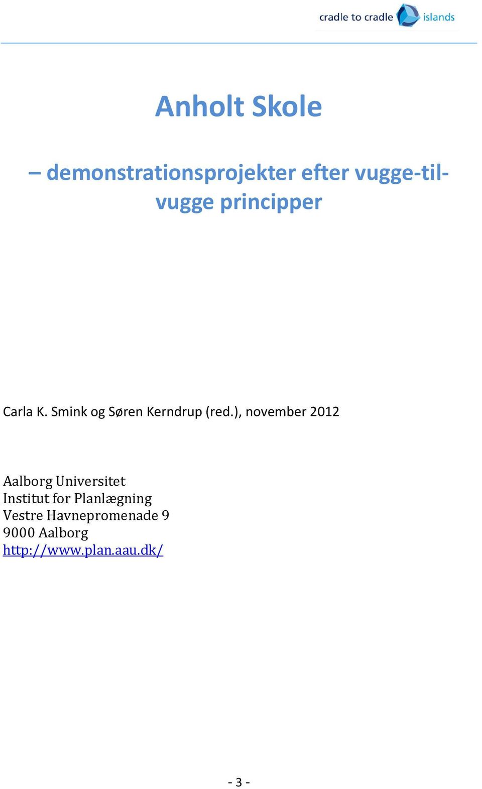 ), november 2012 Aalborg Universitet Institut for