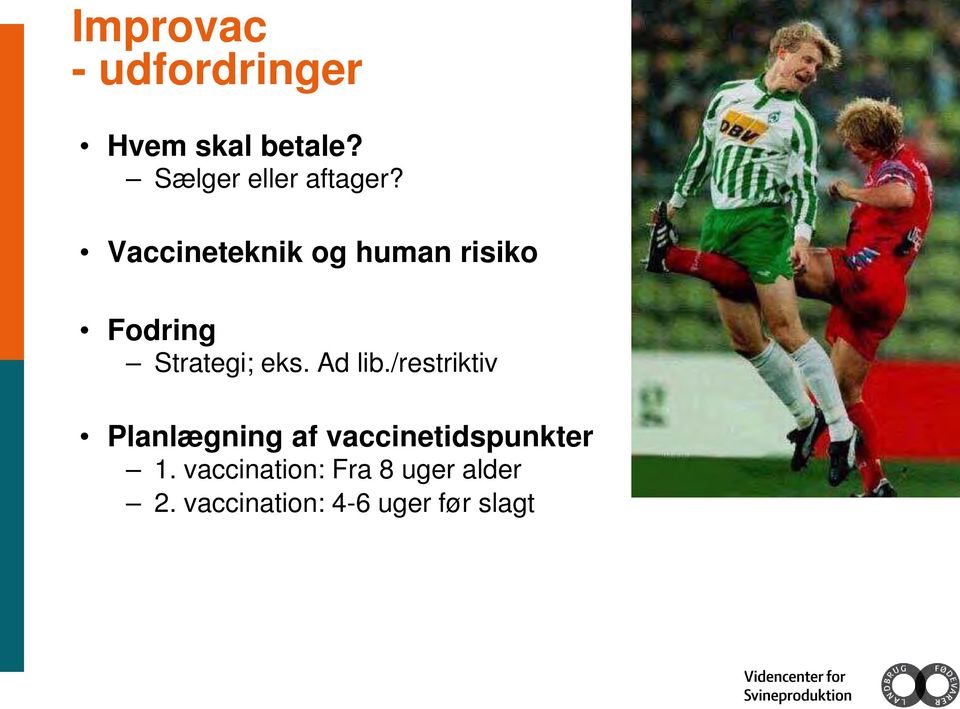 Vaccineteknik og human risiko Fodring Strategi; eks. Ad lib.
