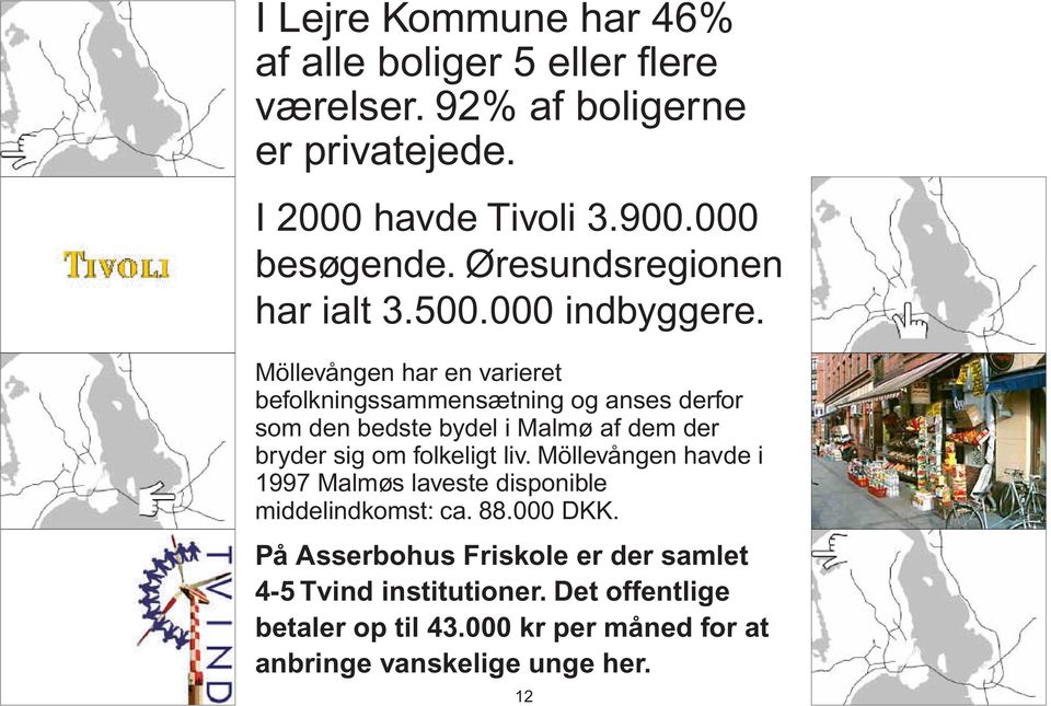 Möllevången har en varieret befolkningssammensætning og anses derfor som den bedste bydel i Malmø af dem der bryder sig om folkeligt liv.