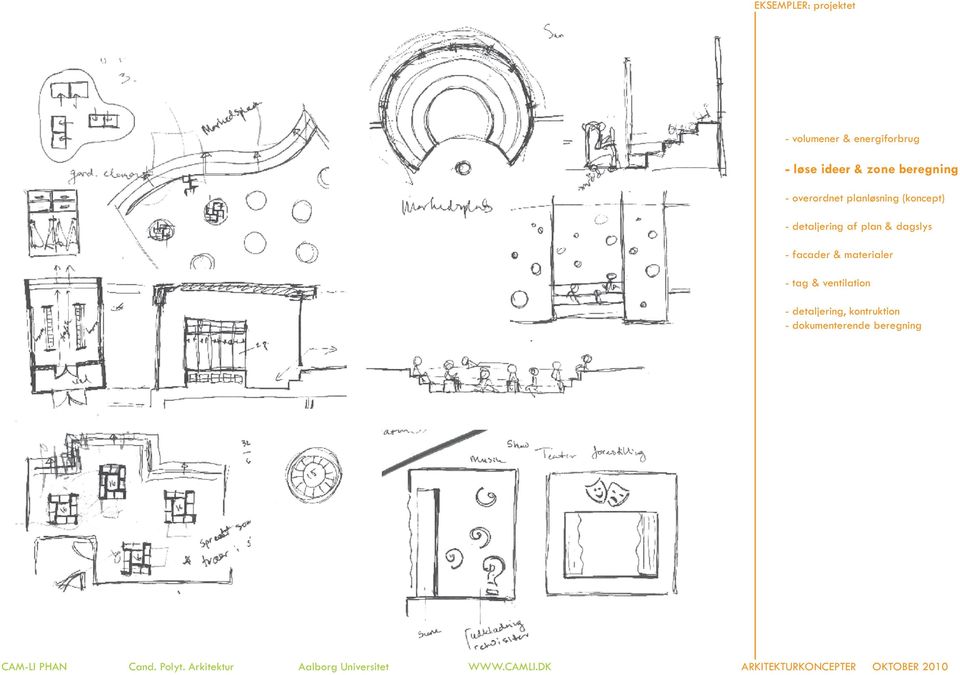 detaljering af plan & dagslys - facader & materialer -