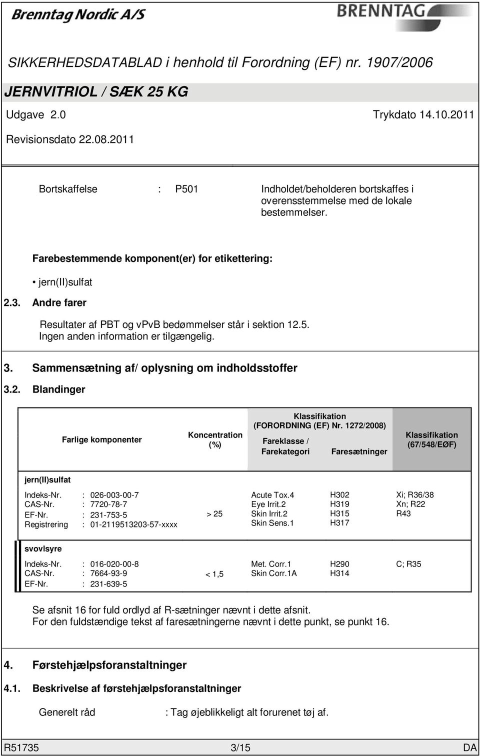 JERNVITRIOL / SÆK 25 KG - PDF Gratis download