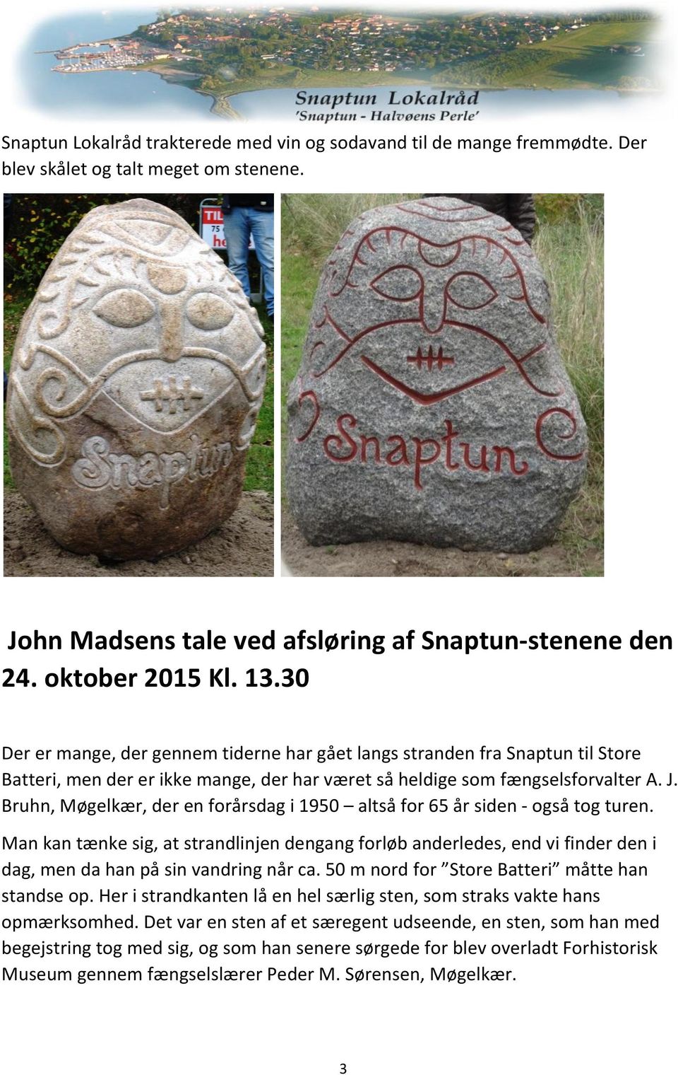 Afsløring af to Snaptun-sten lørdag den 24. oktober PDF Free Download
