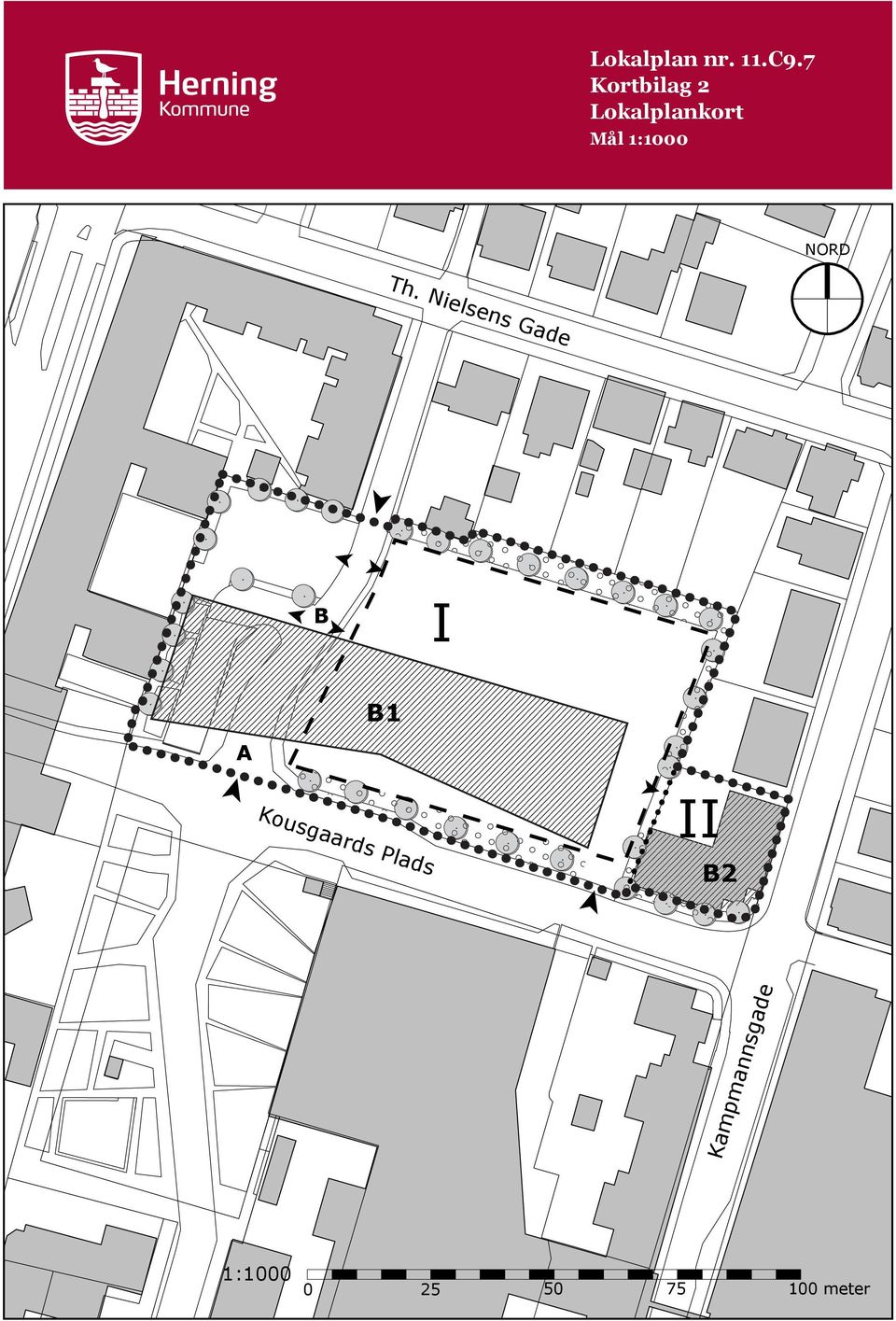 Nielsens Gade Nørregade B I A B1 Kousgaards Plads II