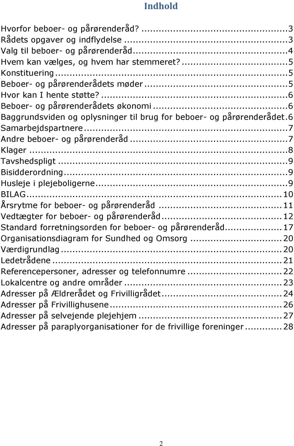 Anemone fisk Krønike Tarif Håndbog for beboerog. pårørenderåd - PDF Gratis download