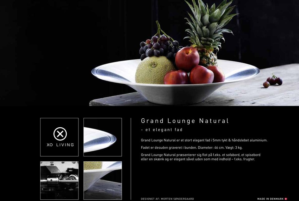 Vægt: 3 kg. Grand Lounge Natural præsenterer sig flot på f.eks.