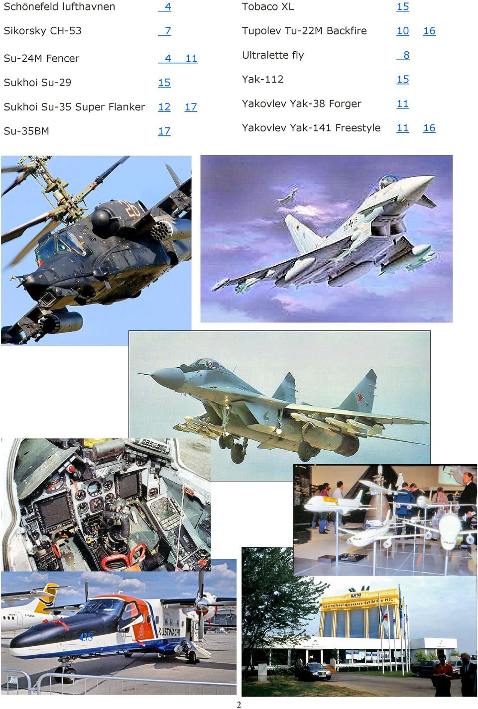 Su-35 Super Flanker 12 Su-35BM 17 Ultralette fly 11 17 2 16 8