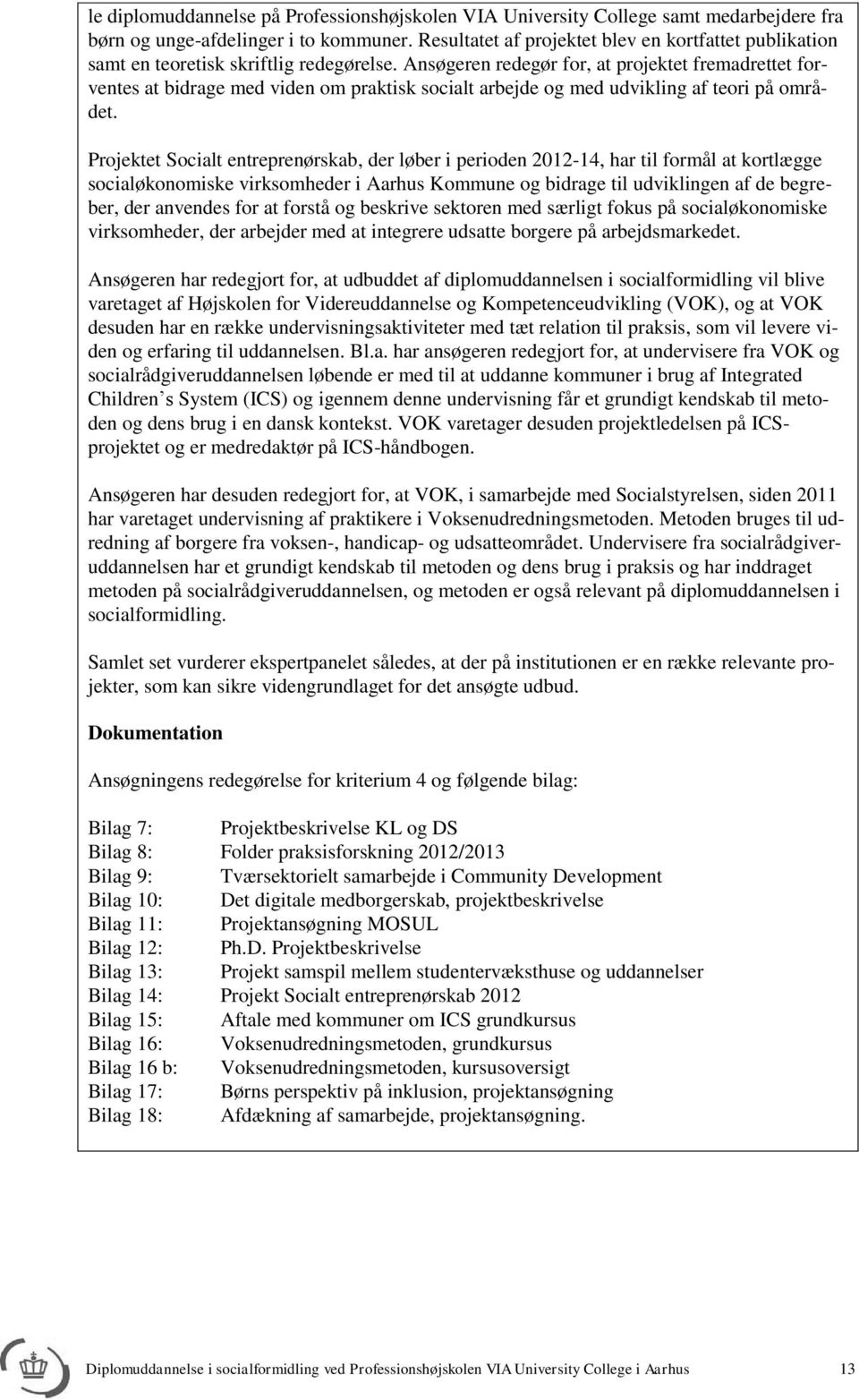 Diplomuddannelse i socialformidling ved Professionshøjskolen VIA University  College i Aarhus - PDF Gratis download