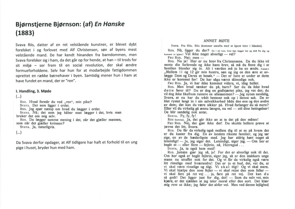 Bjørnstjerne BjØrnson: (afl En Hanske (1883) - PDF Gratis download