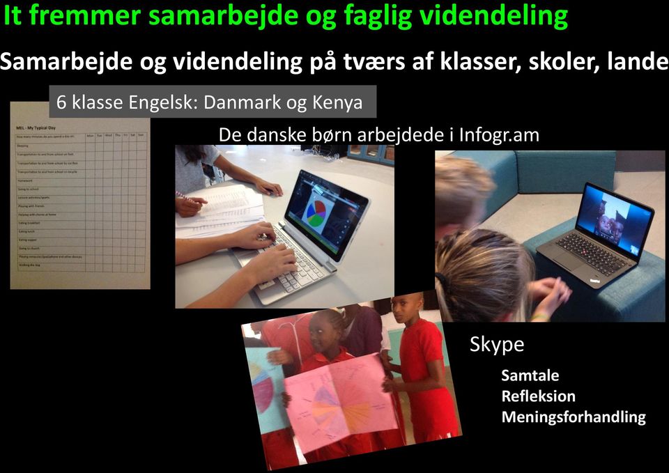 klasse Engelsk: Danmark og Kenya De danske børn