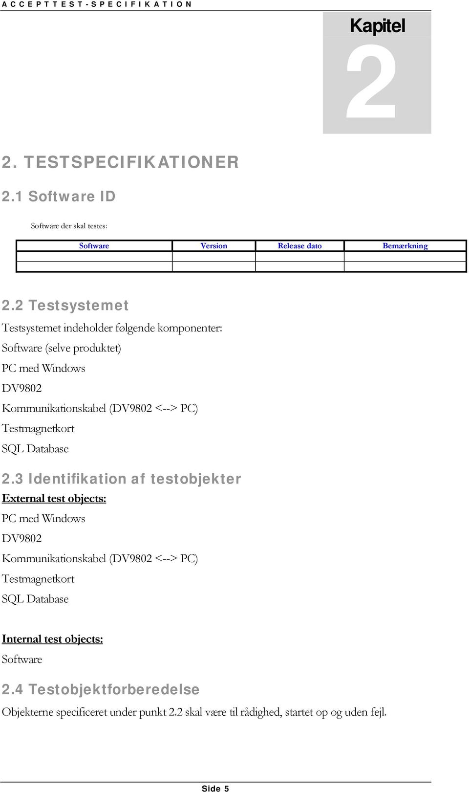 Testmagnetkort SQL Database 2.