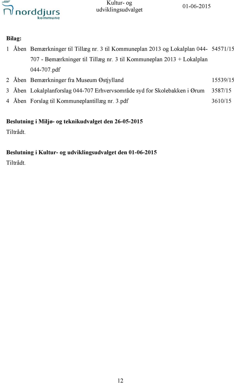 3 til Kommuneplan 2013 + Lokalplan 044-707.