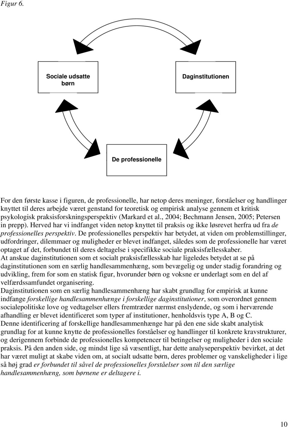 for teoretisk og empirisk analyse gennem et kritisk psykologisk praksisforskningsperspektiv (Markard et al., 2004; Bechmann Jensen, 2005; Petersen in prepp).