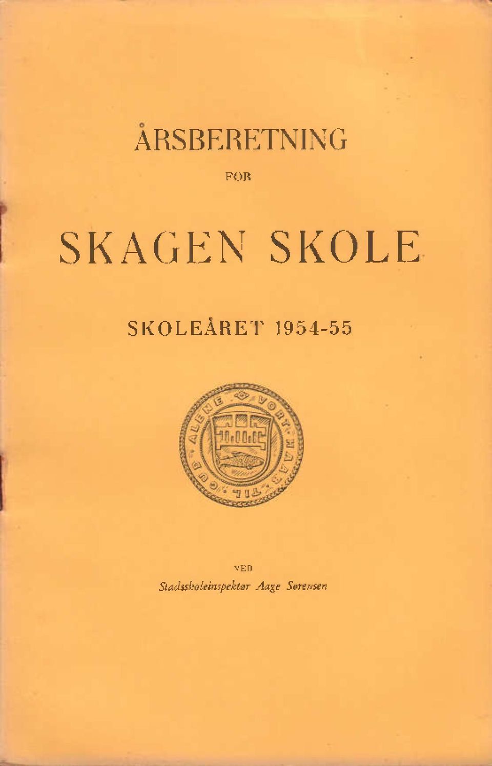SKOLEÅRET 1954-55 VED