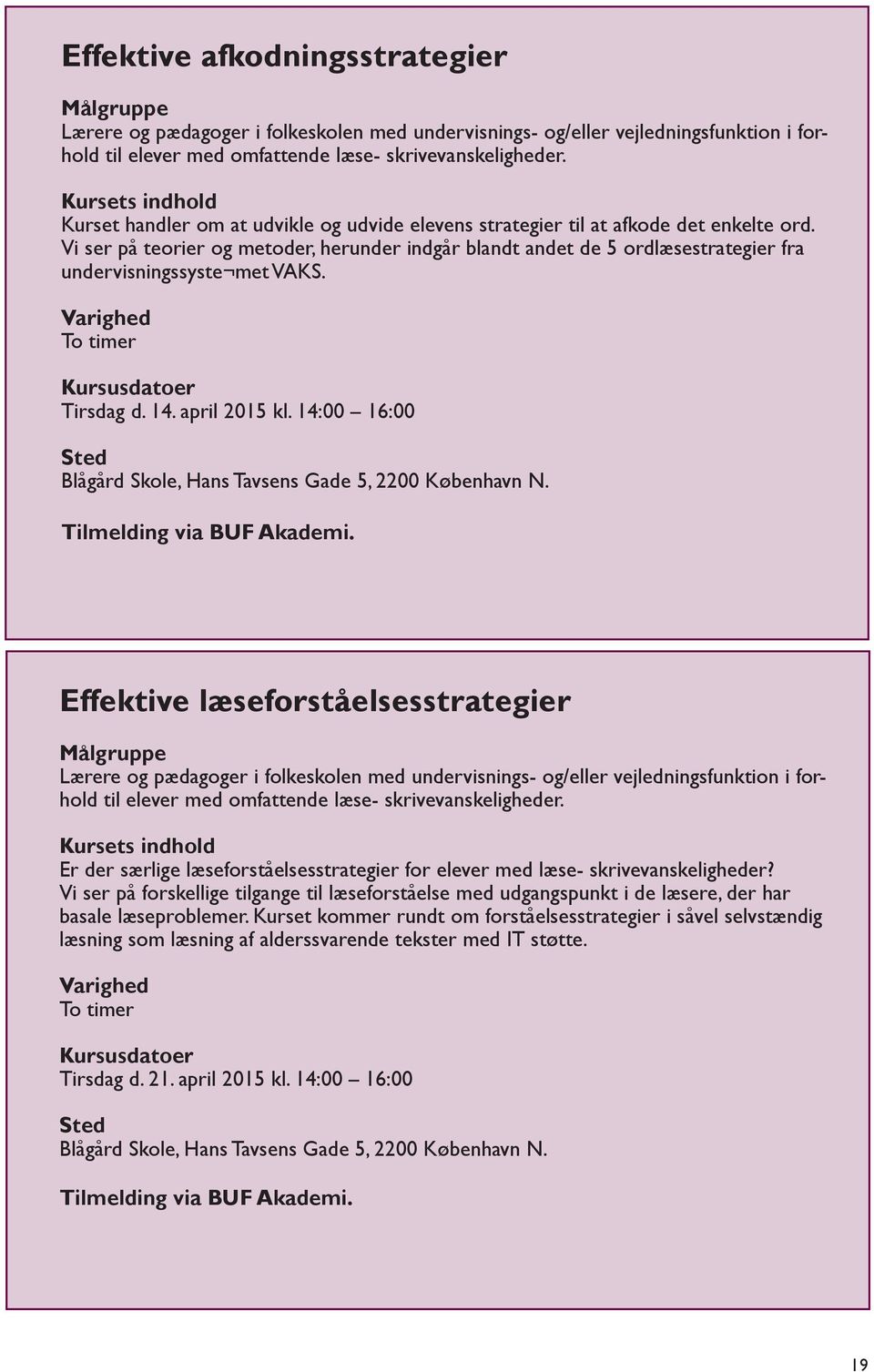 Kursus- rådgivningskatalog. for kompetencecentrene i Københavns Kommune - PDF Free Download