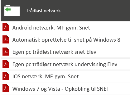 Sådan får du din computer på skolens netværk: Med Windows 10 og Mac skal du tilslutte dig netværket: snet med dit brugernavn og adgangskode.