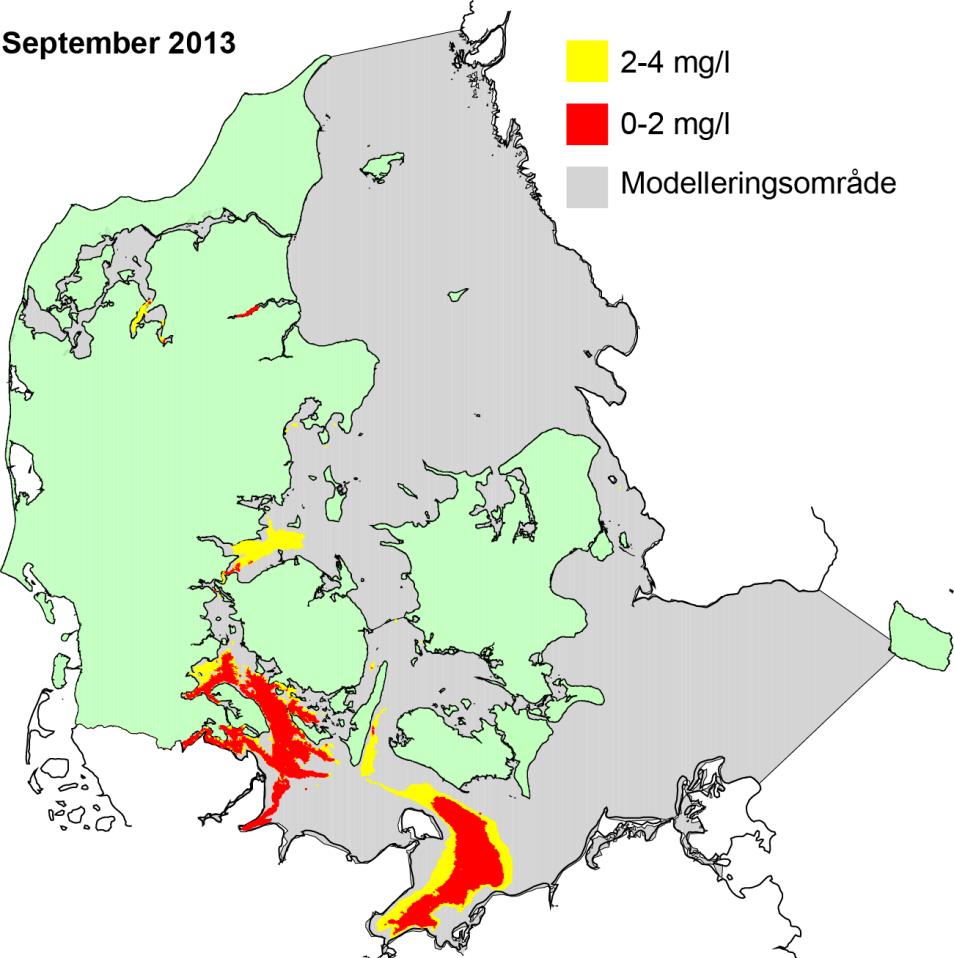The map shows stations visited in 2013 by Danish, Swedish, and German authorities from 22 August to 18 September.