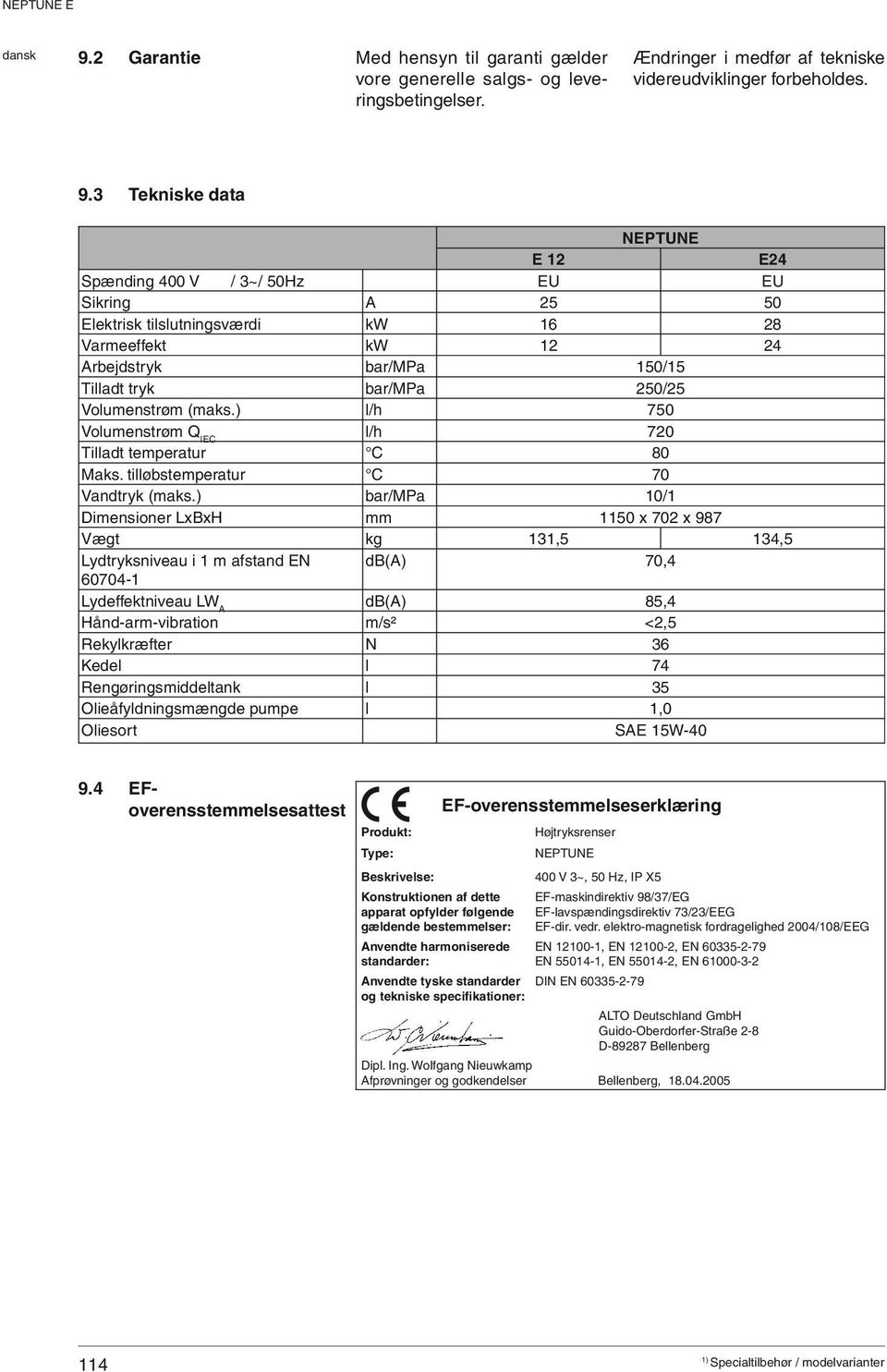 Volumenstrøm (maks.) l/h 750 Volumenstrøm Q IEC l/h 720 Tilladt temperatur C 80 Maks. tilløbstemperatur C 70 Vandtryk (maks.