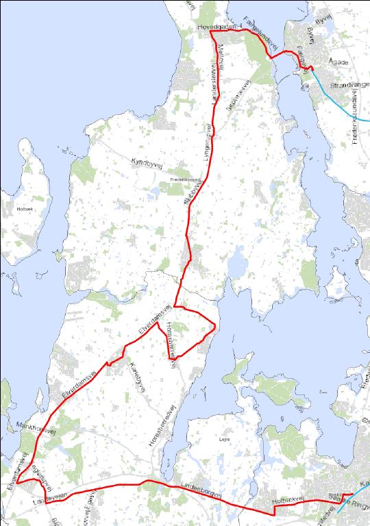 98N Frederikssund Roskilde Alternativ betjening: Ingen Linjen bevares uændret