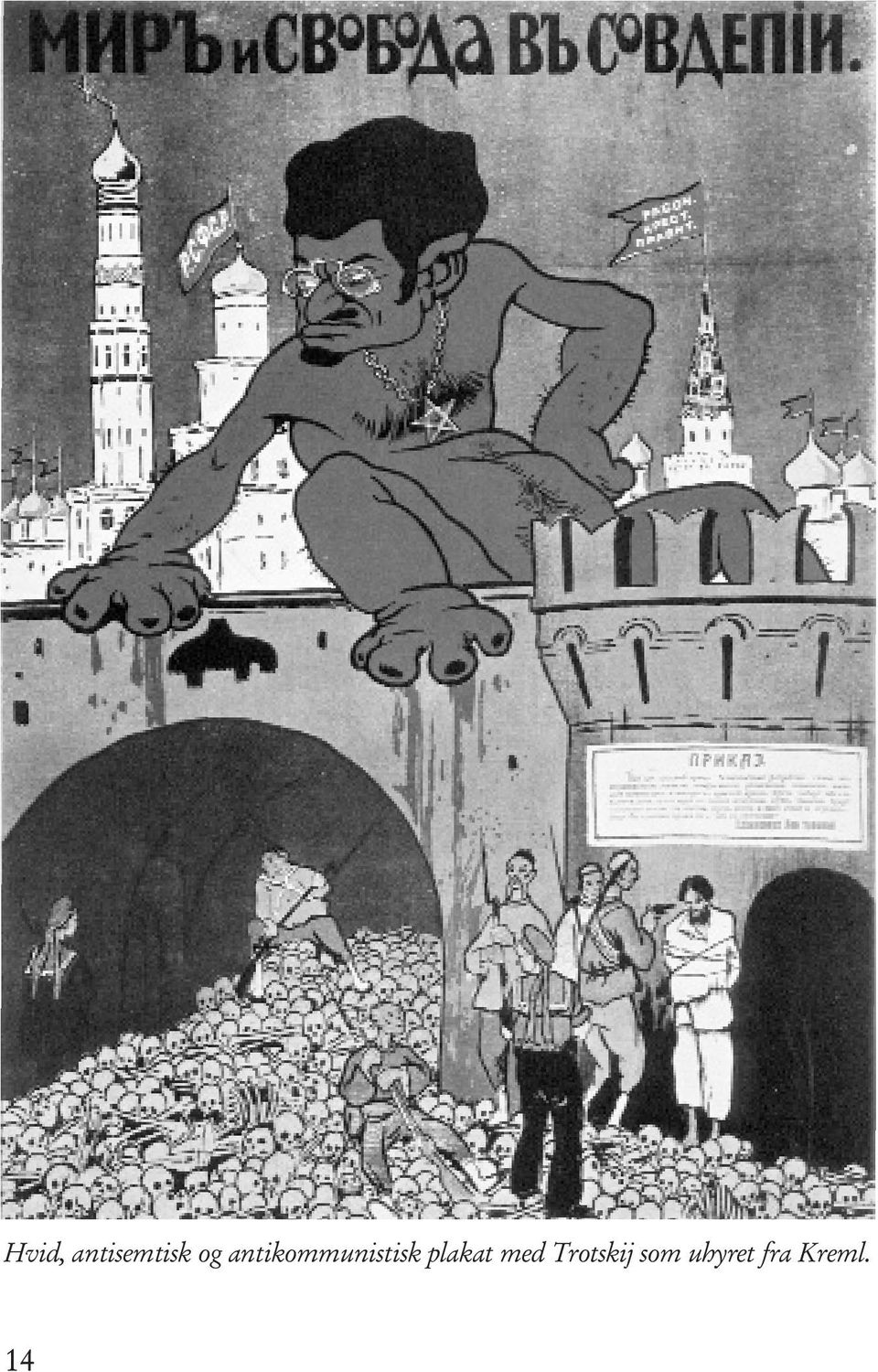 plakat med Trotskij