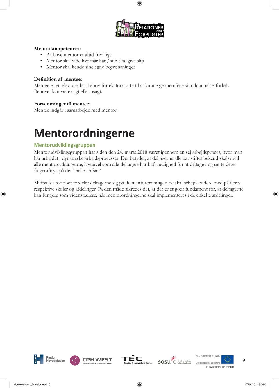 Katalog over de 5 Mentorordninger - PDF Gratis download