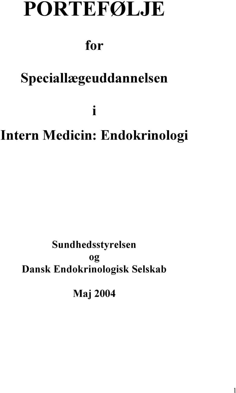 Medicin: Endokrinologi