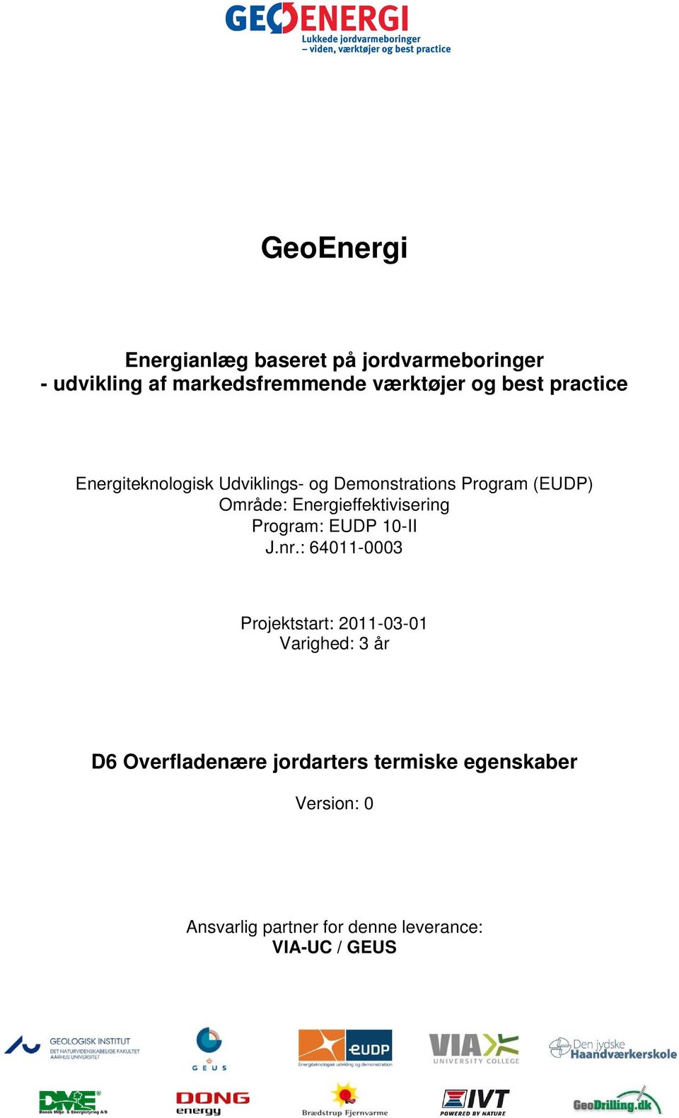 Energieffektivisering Program: EUDP 10-II J.nr.