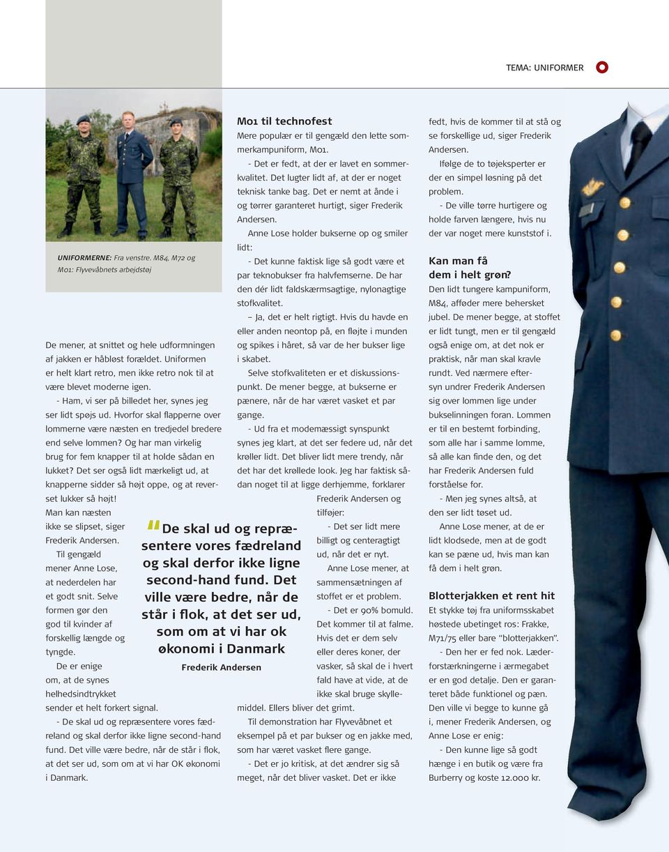 Men er det et problem? Tema: Flyvevåbnets soldater vender  uniformsdisciplinen ryggen - PDF Free Download
