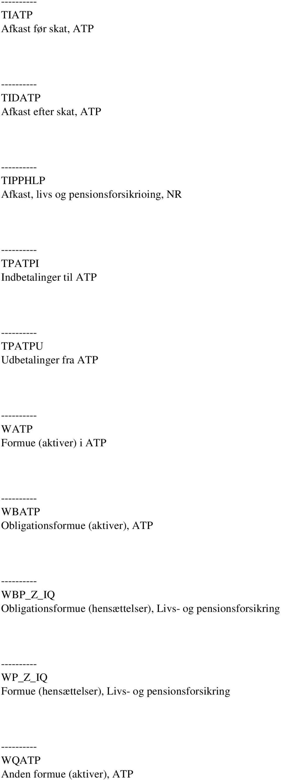 (aktiver) i ATP WBATP Obligationsformue (aktiver), ATP WBP_Z_IQ Obligationsformue (hensættelser),
