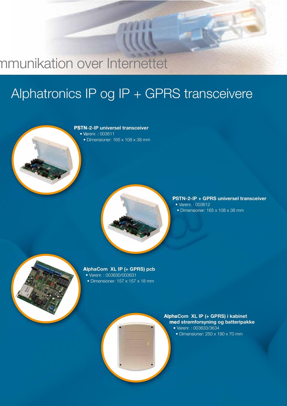 GPRS universel transceiver AlphaCom XL IP (+ GPRS) pcb