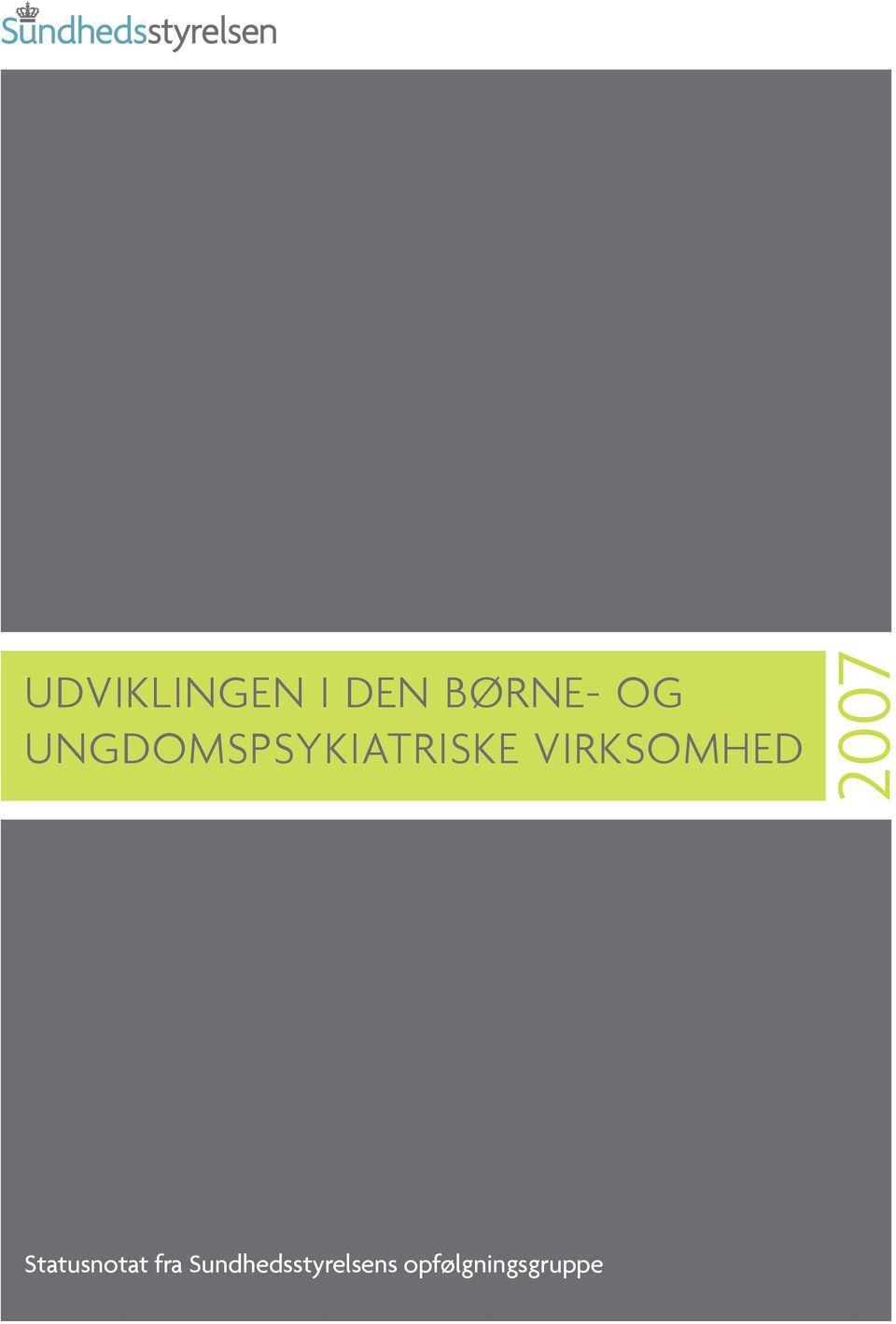 VIRKSOMHED 2007 Statusnotat