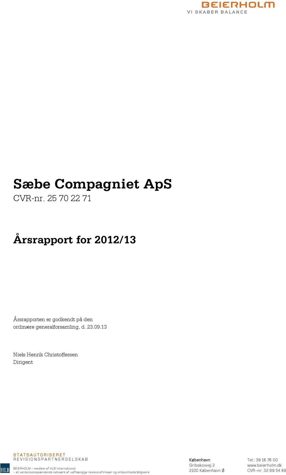 Sæbe Compagniet ApS CVR-nr - PDF Free Download