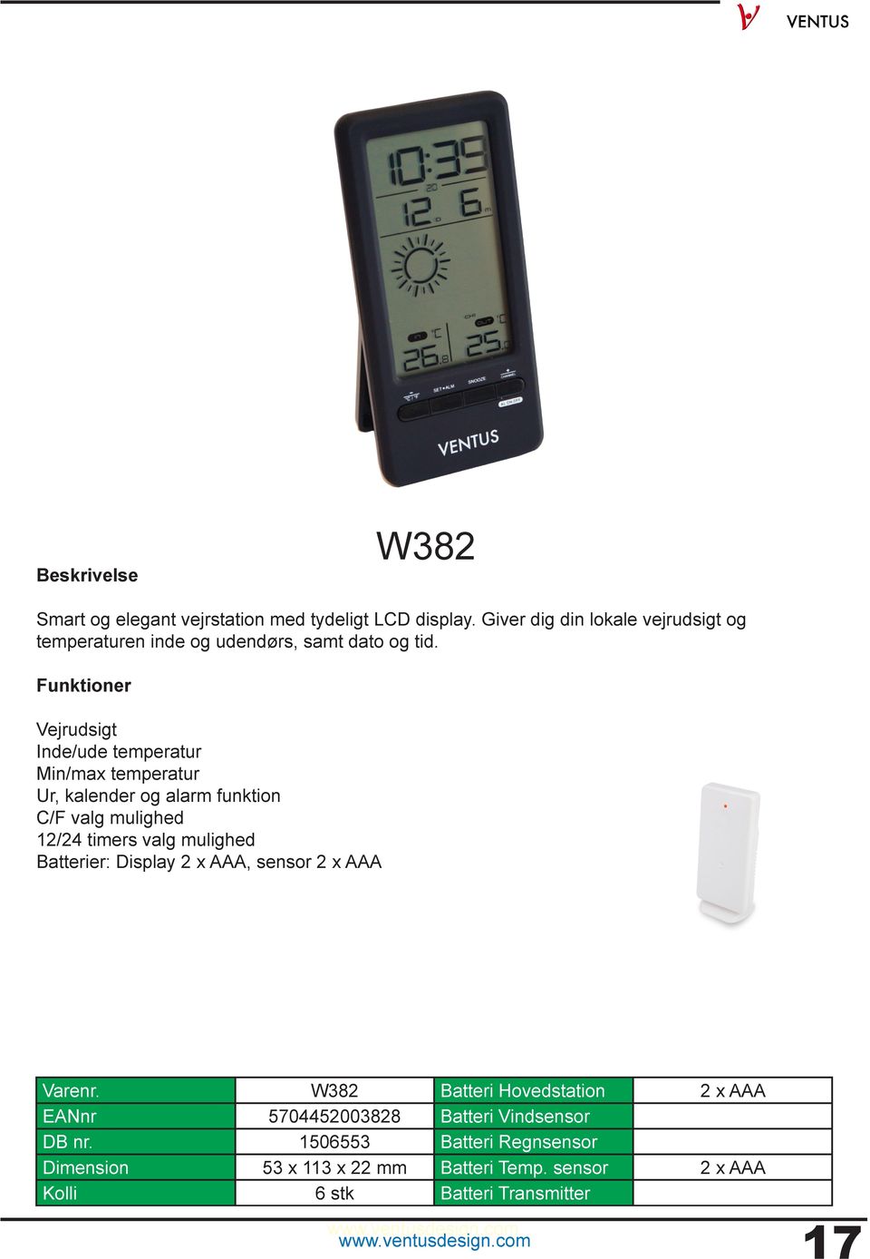Vejrstationer Termometre GPS Køkkenudstyr - PDF Gratis download