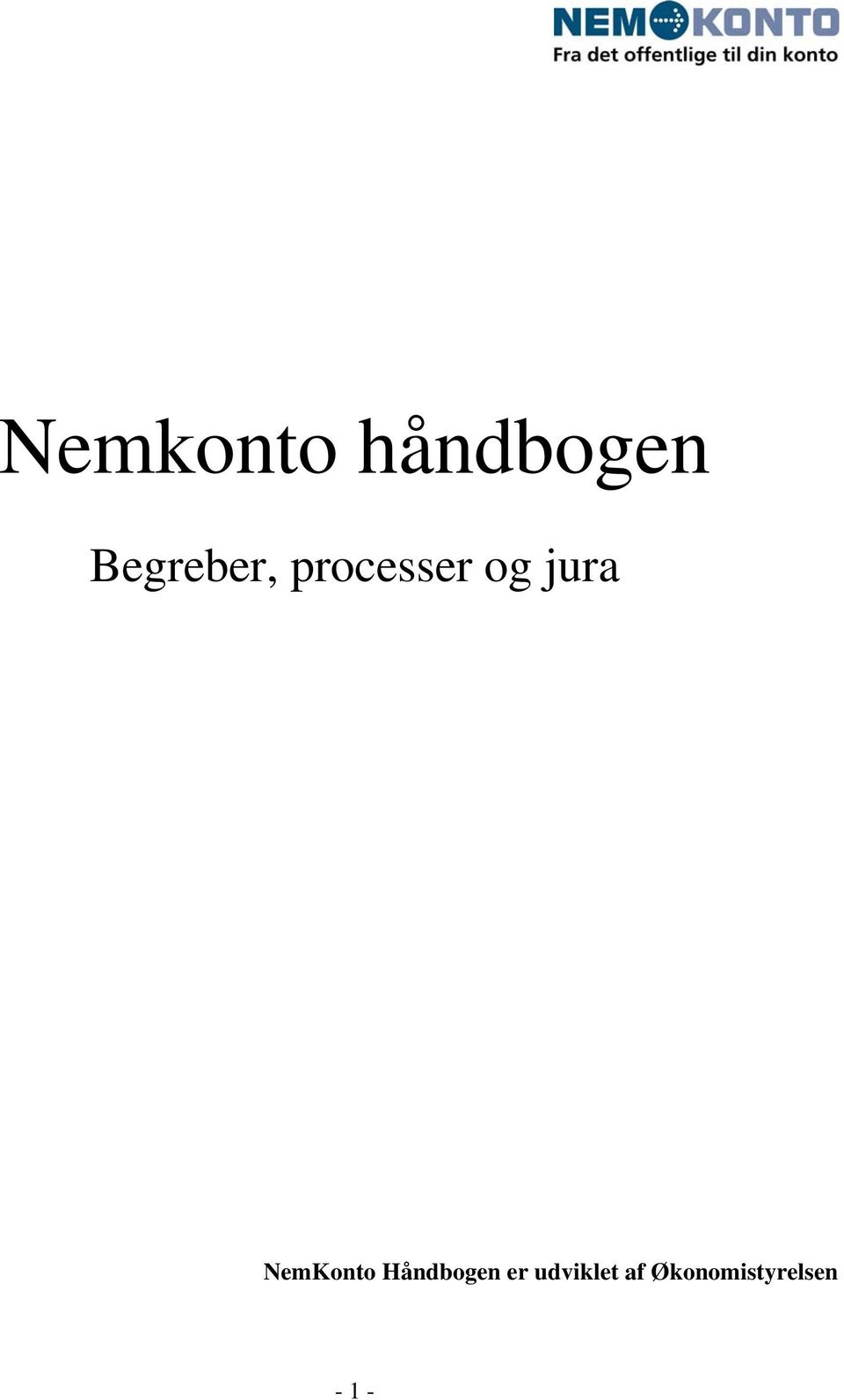 jura NemKonto Håndbogen