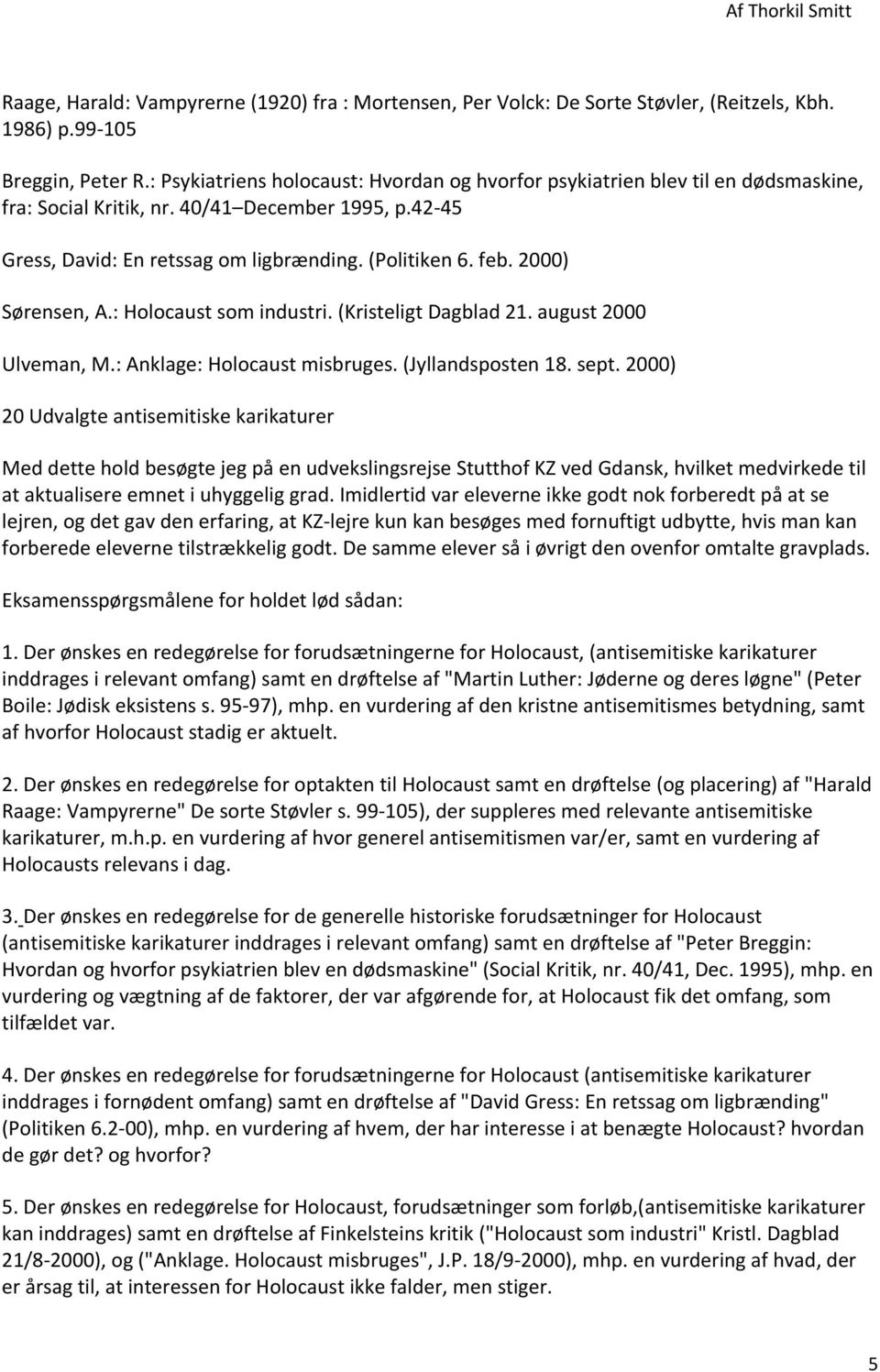 Holocaust. Af Thorkil Smitt - PDF Gratis download