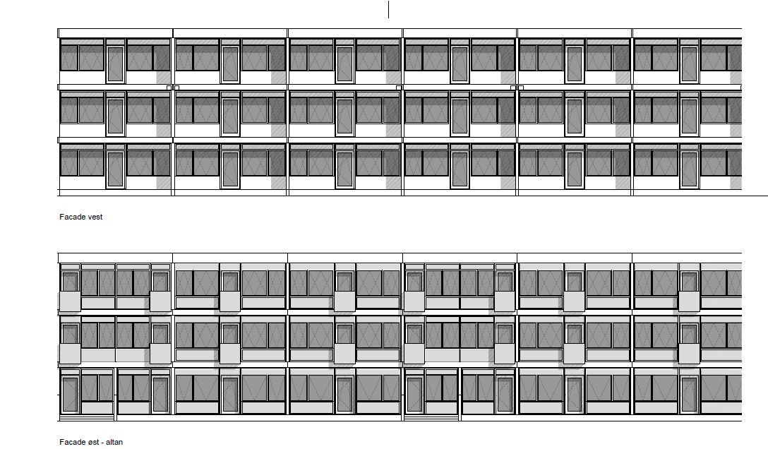 Facadeudskiftning Forslag 3 Ny facadeudformning