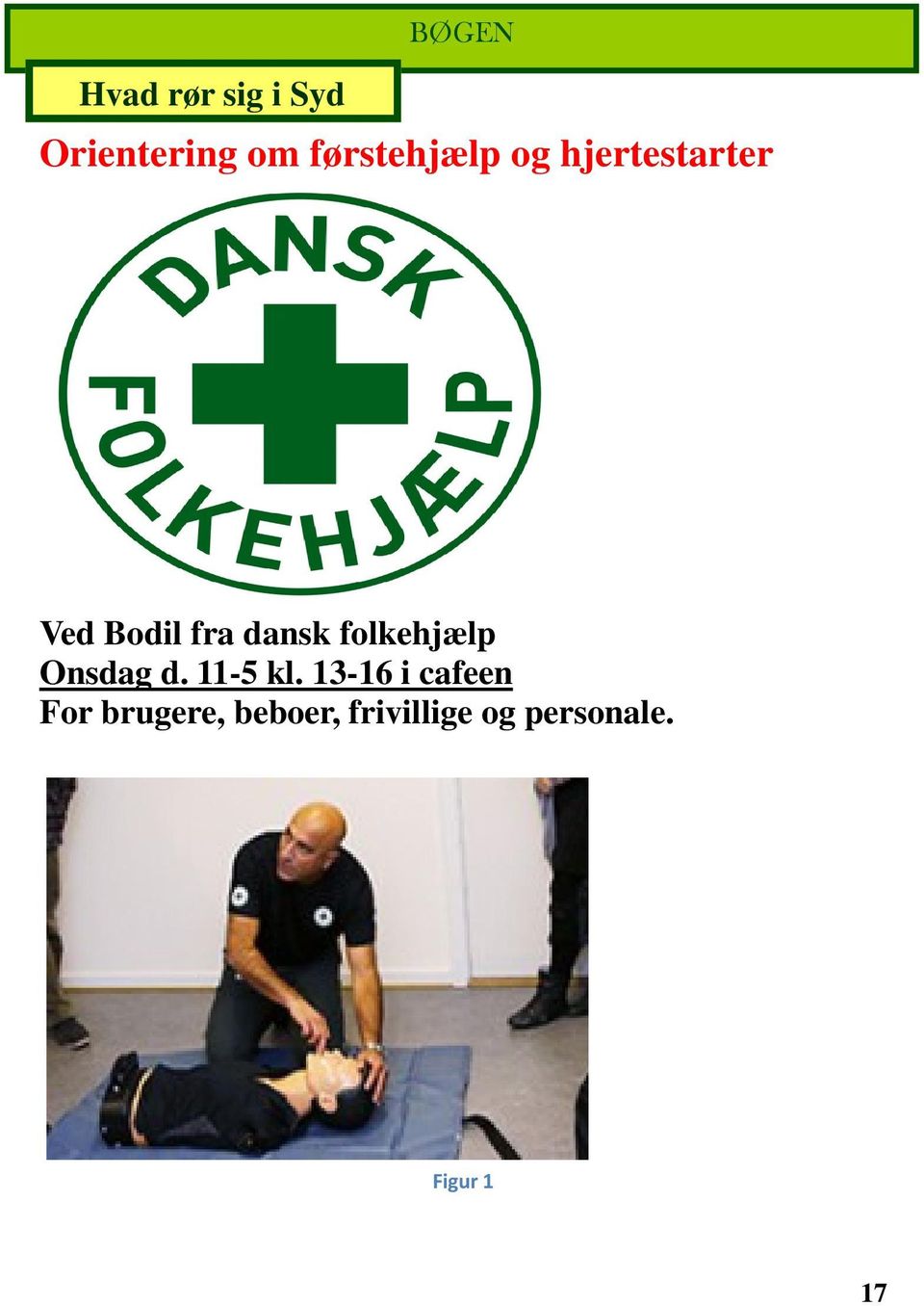 dansk folkehjælp Onsdag d. 11-5 kl.