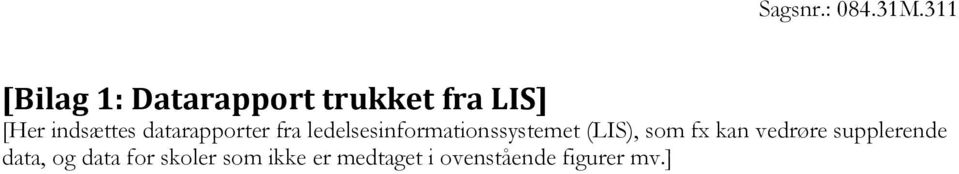 ledelsesinformationssystemet (LIS), som fx kan