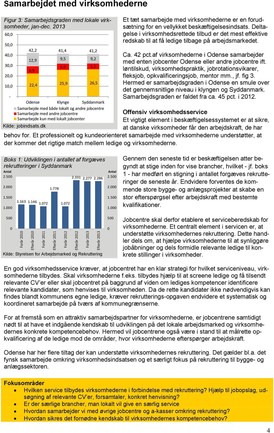 jobcenter Kilde: jobindsats.dk Et tæt samarbejde med virksomhederne er en forudsætning for en vellykket beskæftigelsesindsats.
