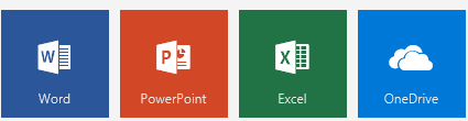 Word, Excel og PowerPoint i Office 365 online versionen Du kan redigere i dine dokumenter i Word, Excel og PowerPoint online ved at tilgå online-versionerne af programmerne når du logger ind via