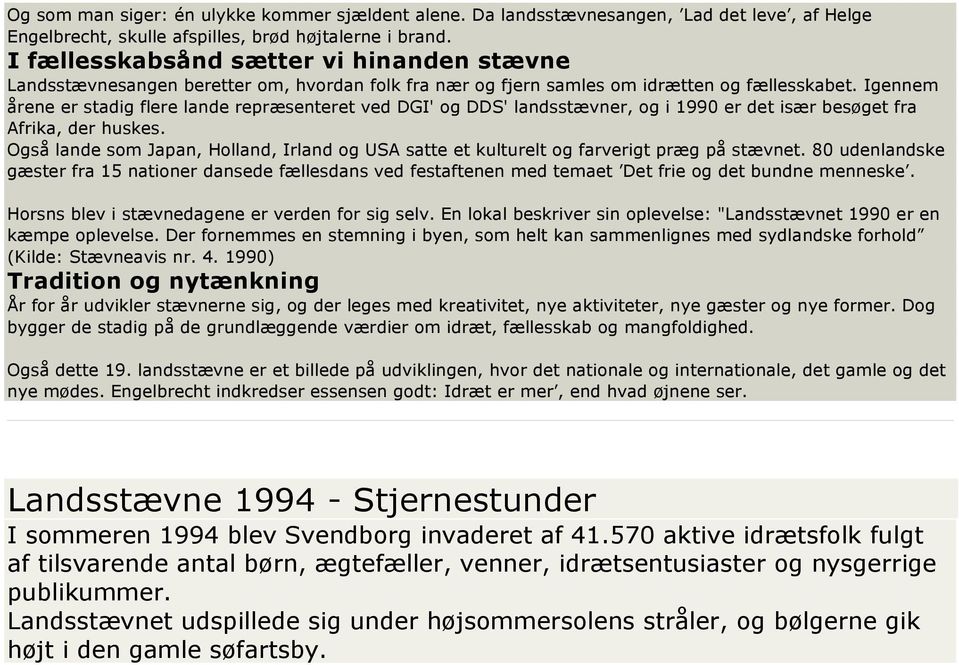 Landsstævner gennem tiderne! - PDF Gratis download