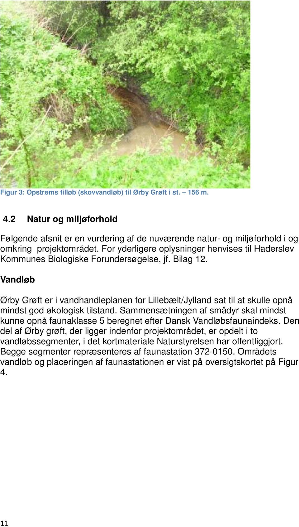 Vandløb Ørby Grøft er i vandhandleplanen for Lillebælt/Jylland sat til at skulle opnå mindst god økologisk tilstand.