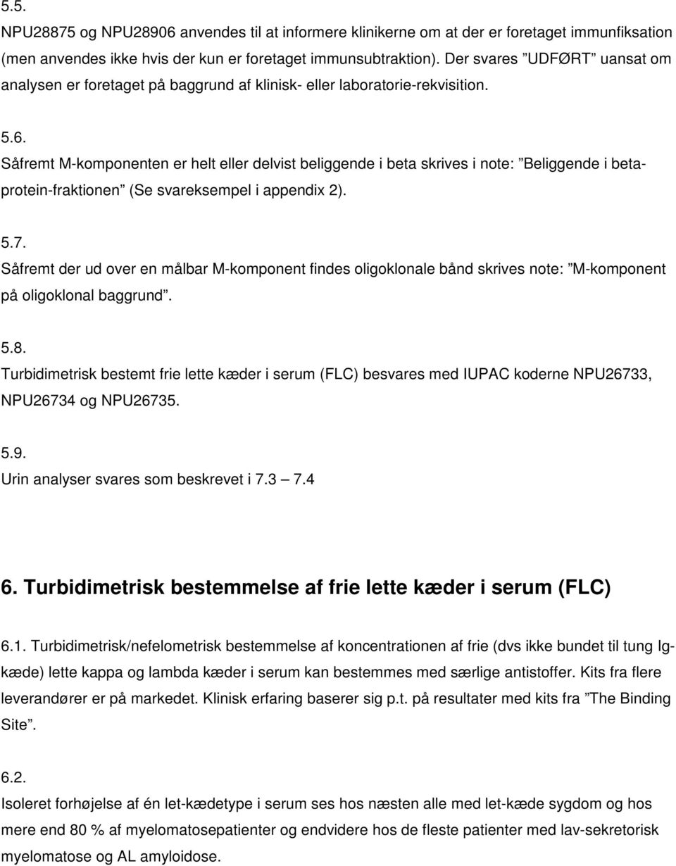 Dansk retningslinje for M-komponent analyser GUIDELINES DSKB/DMSG PDF Free  Download