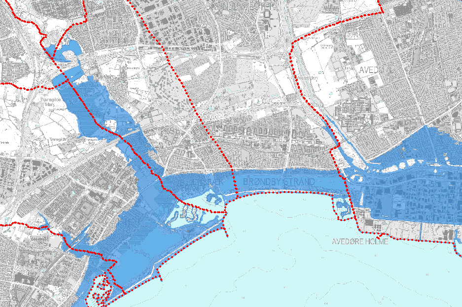 Seawater flood mapping Data: