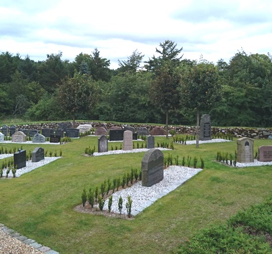 kirkegården i en 10- års periode.